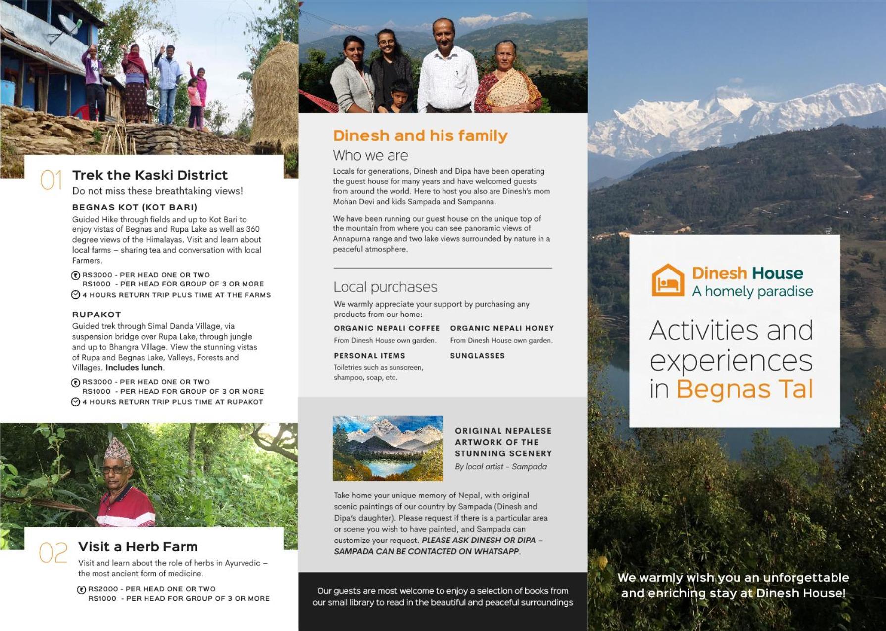 Bed and Breakfast Dinesh House Pokhara Exterior foto